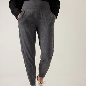 Athleta Dark Gray Heather Jogger Track Pants